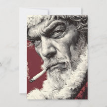 Cartes de Noël de mauvais père Noël Humour Adultes