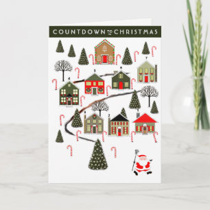 Pour Fêtes Annuelles Cartes de Noël de vacances de crosse