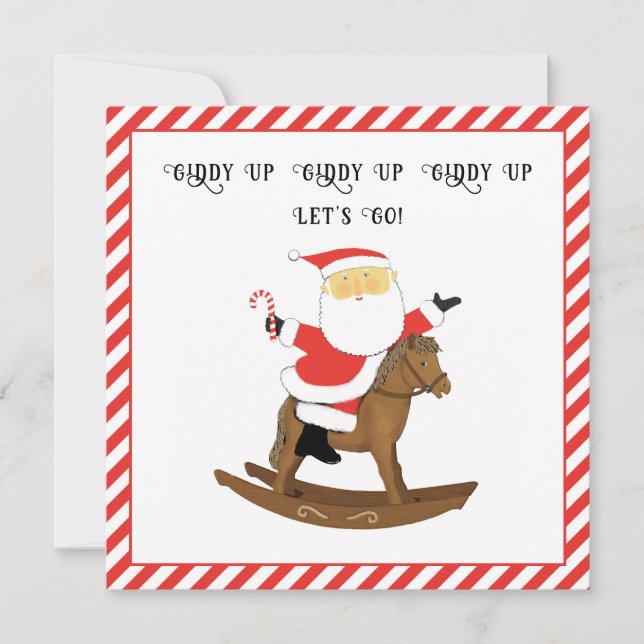 Pour Fêtes Annuelles Cartes de Noël drôles (Devant)