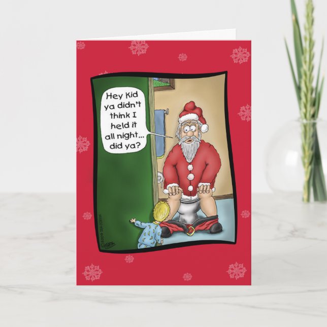 Pour Fêtes Annuelles Cartes de Noël drôles : Arrêt de mine (Devant)