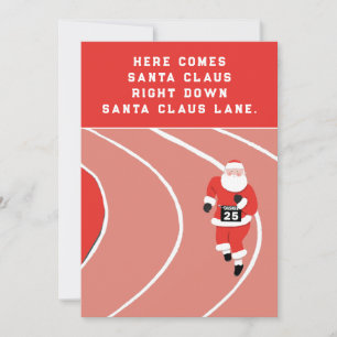 Pour Fêtes Annuelles Cartes de Noël drôles d'athlétisme