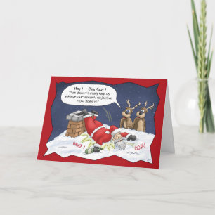 Pour Fêtes Annuelles Cartes de Noël drôles : Objectif de discrétion
