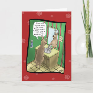 Pour Fêtes Annuelles Cartes de Noël drôles : Réveillon de Noël