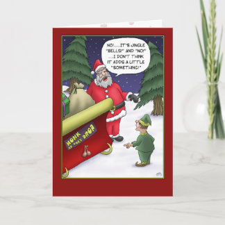 Pour Fêtes Annuelles Cartes de Noël drôles : Tintement ce qui ?