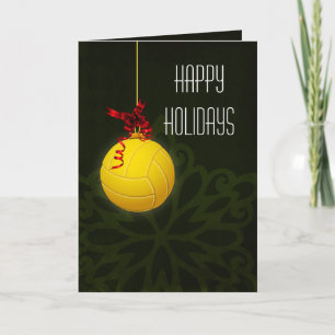 Pour Fêtes Annuelles cartes de Noël du joueur de volley-ball