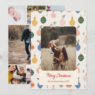 Pour Fêtes Annuelles Cartes de Noël fantaisies ornées
