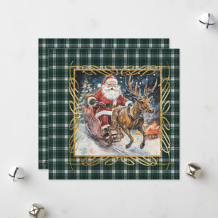 Pour Fêtes Annuelles Cartes de Noël Forbes Robe Tartan Écossais