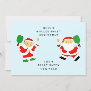 Pour Fêtes Annuelles Cartes de Noël Funny Pickleball