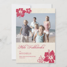 Cartes de Noël hawaïennes