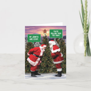 Pour Fêtes Annuelles Cartes de Noël Joyeuses Humoristiques - Joints Sti