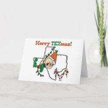Cartes de Noël Joyeuses Texmas
