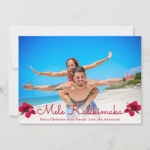 Pour Fêtes Annuelles Cartes de Noël Mele Kalikimaka