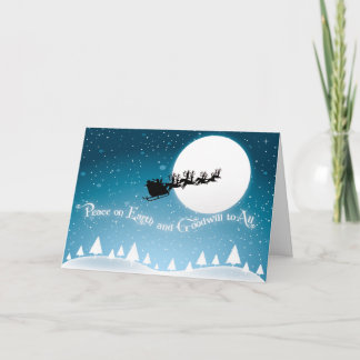 Pour Fêtes Annuelles Cartes de Noël Paix sur Terre