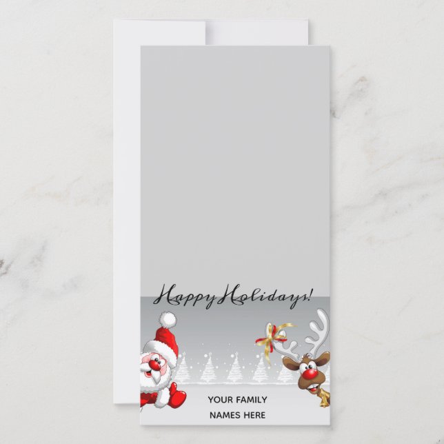 Pour Fêtes Annuelles Cartes de Noël personnalisées de photo (Devant)