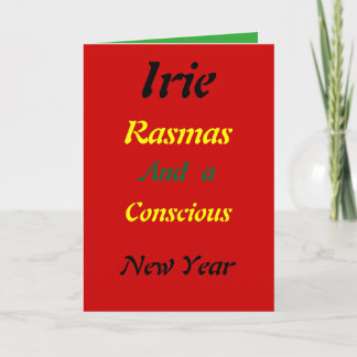Pour Fêtes Annuelles Cartes de Noël rasta