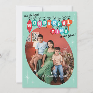 Pour Fêtes Annuelles Cartes de Noël rétro vintage de photo