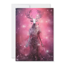 Cartes de Noël rose foncé inhabituelles