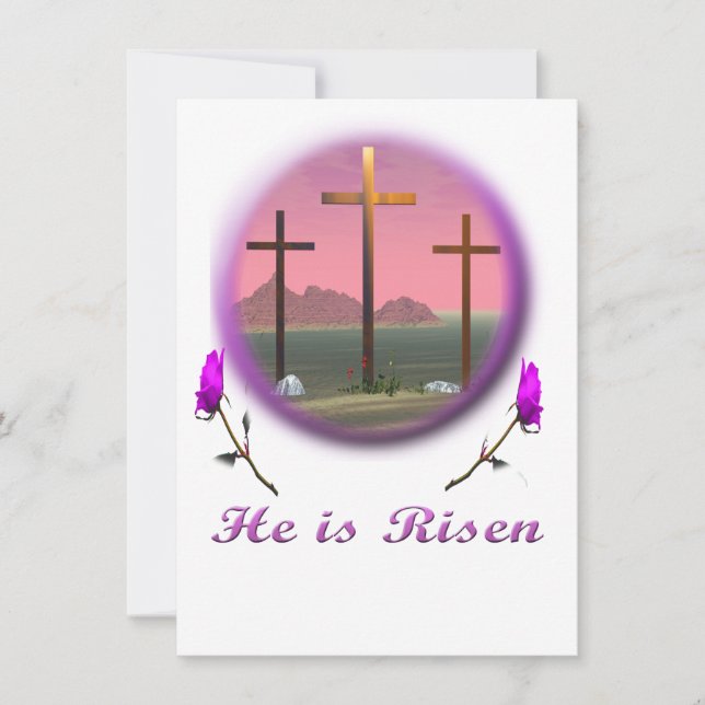 Pour Fêtes Annuelles Cartes de Pâques Christ ressuscité (Devant)