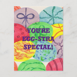 Pour Fêtes Annuelles Cartes de Pâques 'Vous êtes des œufs extra spéciau