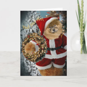 Pour Fêtes Annuelles Cartes de pattes de Père Noël de bouffe de bouffe