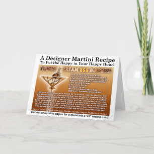 Pour Fêtes Annuelles Cartes de recette de Martini de l'œuf de Pâques à