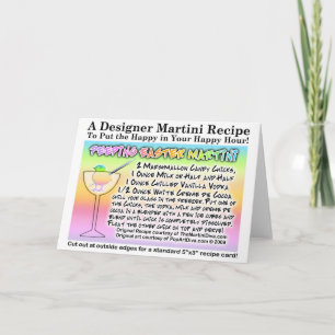 Pour Fêtes Annuelles Cartes de recette de Martini de marshmallow de Pâq