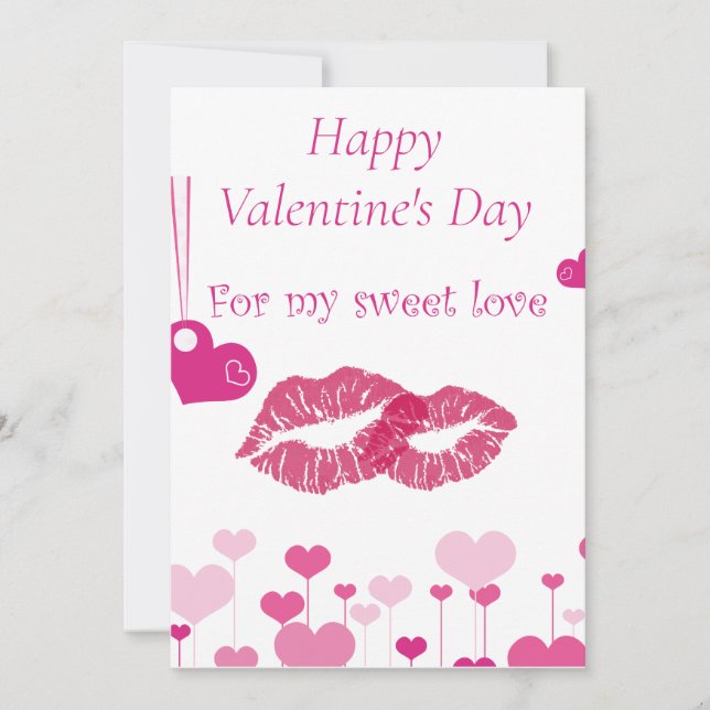 Pour Fêtes Annuelles Cartes de Saint Valentin (Devant)