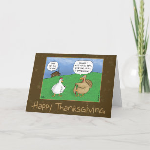 Pour Fêtes Annuelles Cartes de Thanksgiving amusantes : Amusement et Je