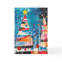 Cartes de vacances abstraites