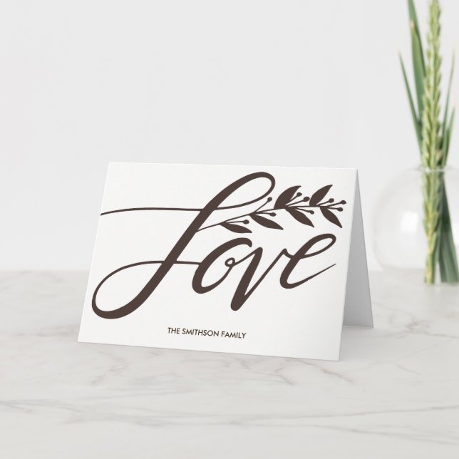 Pour Fêtes Annuelles Cartes de voeux d'amour (Devant)