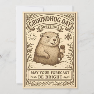 Pour Fêtes Annuelles Cartes de vœux de la Chandeleur de style victorien