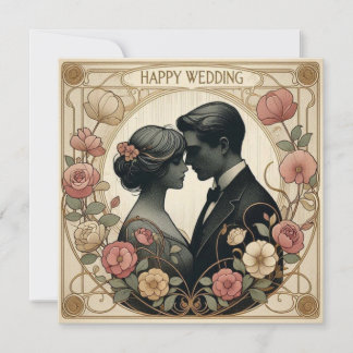 Pour Fêtes Annuelles Cartes de vœux de mariage heureux