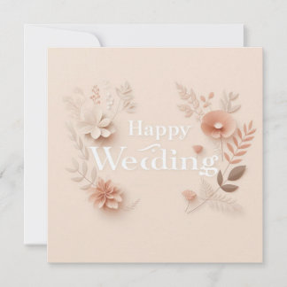 Pour Fêtes Annuelles Cartes de vœux de mariage joyeux