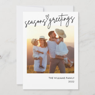 Pour Fêtes Annuelles Cartes de vœux de Noël avec insertion de photo
