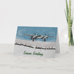 Pour Fêtes Annuelles Cartes de voeux de Noël aviation