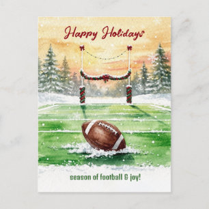 Pour Fêtes Annuelles Cartes de vœux de Noël de football