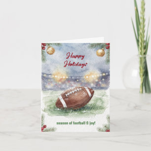 Pour Fêtes Annuelles Cartes de vœux de Noël de football