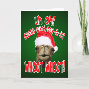 Pour Fêtes Annuelles Cartes de voeux de Noël de la Journée Hump