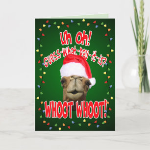 Pour Fêtes Annuelles Cartes de voeux de Noël de la Journée Hump