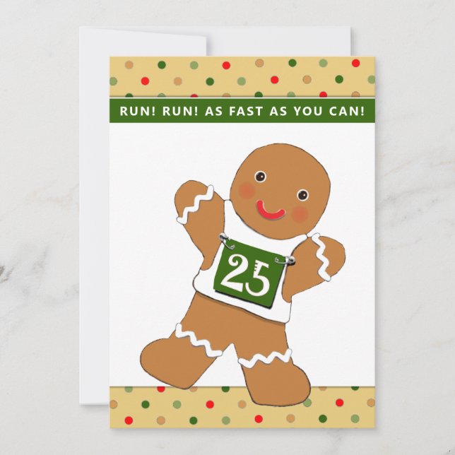 Pour Fêtes Annuelles cartes de vœux de Noël en course (Devant)