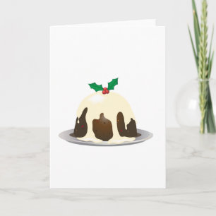 Pour Fêtes Annuelles Cartes de voeux de Noël Pudding