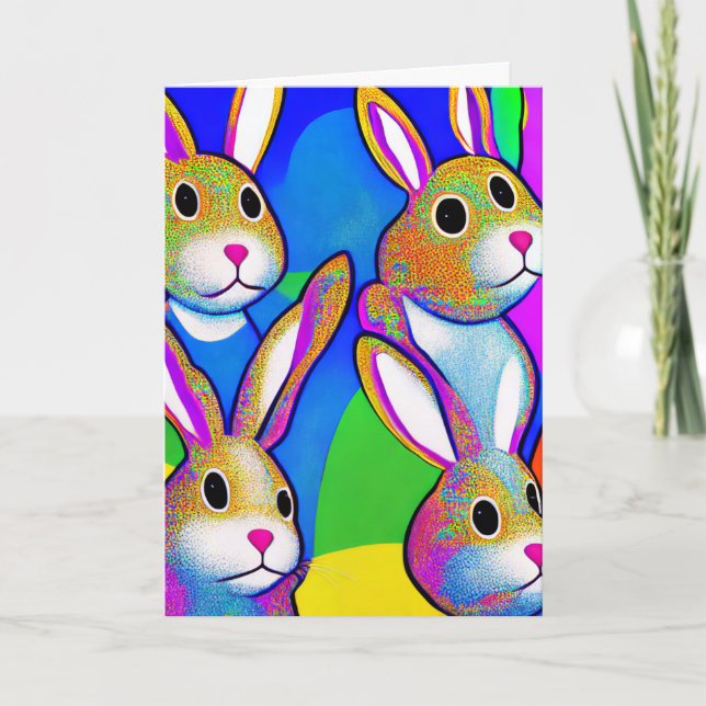 Pour Fêtes Annuelles Cartes de vœux de Pâques (Devant)