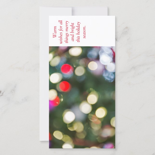 Pour Fêtes Annuelles cartes de voeux de vacances de Noël 4x8 (Devant)