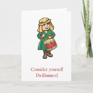 Pour Fêtes Annuelles Cartes de voeux de vacances de PA-Rhum de garçon