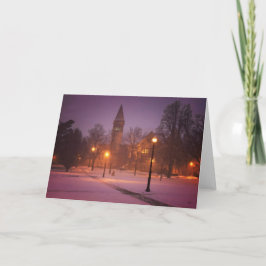 Pour Fêtes Annuelles Cartes de voeux de vacances de trottoir d'église