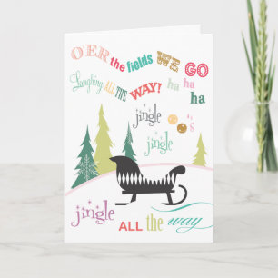 Pour Fêtes Annuelles Cartes de voeux de vacances des tintements du