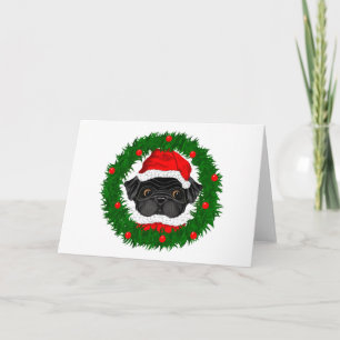 Pour Fêtes Annuelles Cartes de voeux Père Noël Carlin noir