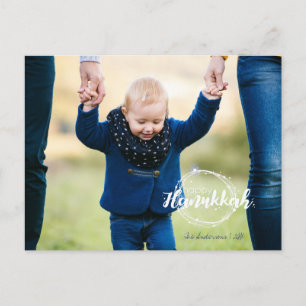 Pour Fêtes Annuelles Cartes de vœux photo de couronne de Hanukkah avec 