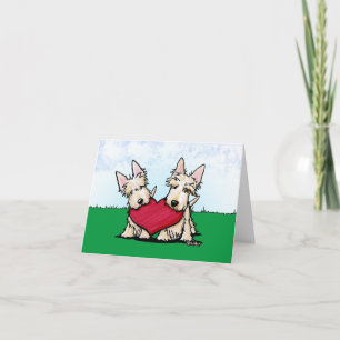 Pour Fêtes Annuelles Cartes Duo KiniArt Scottish Terrier
