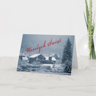 Pour Fêtes Annuelles Cartes en baisse de neige de Wesolych Swiat